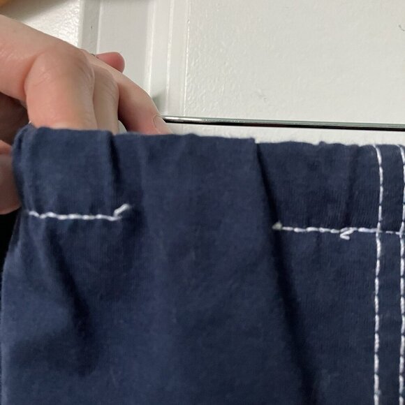 Vintage Liz Claiborne Maxi Skirt Womens M Navy Blue Y2K Coastal Sailor Fisherman - Picture 3 of 10